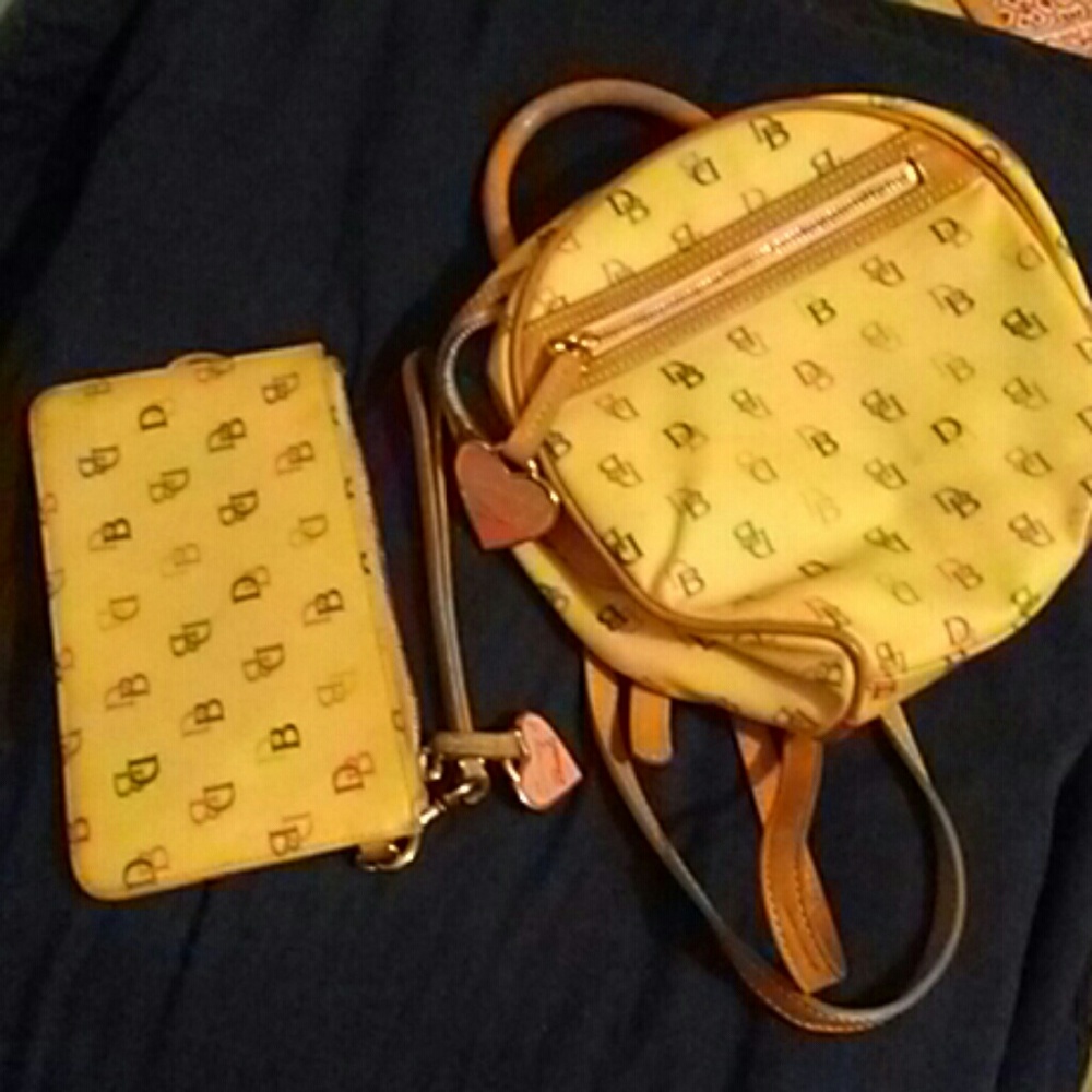 Dooney and bourke backpack wristlet